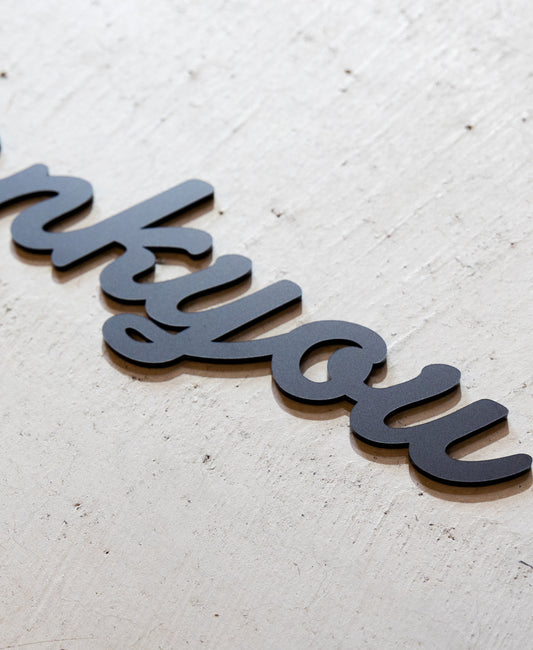 黒色アクリルのウォールステッカー