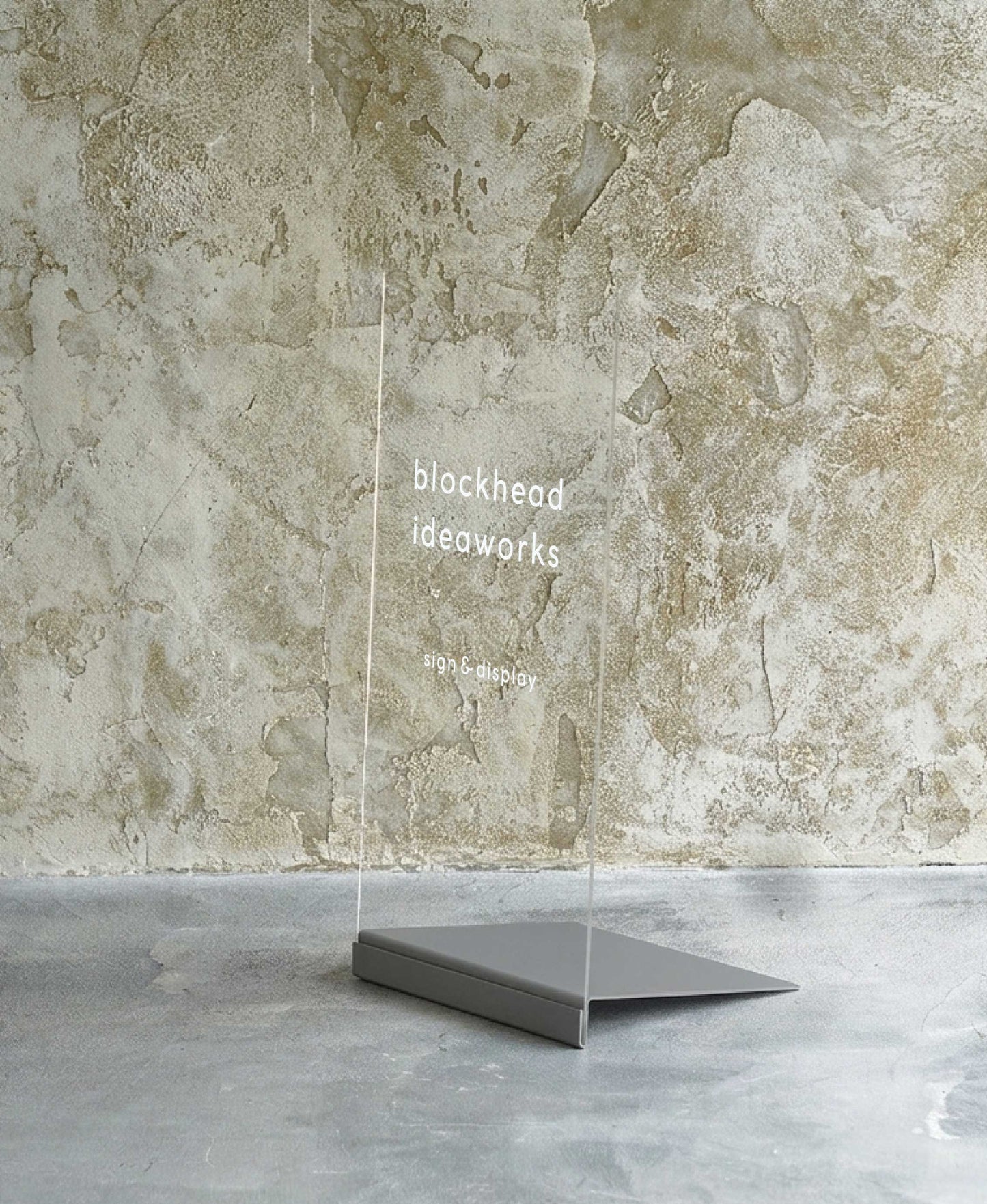 差し込むだけのアクリルスタンドサイン -チャコールグレー