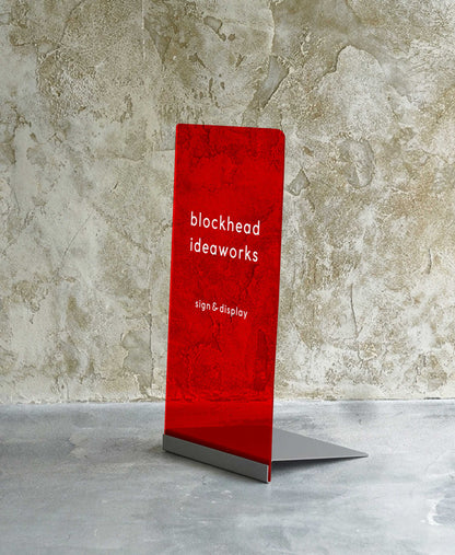 差し込むだけのアクリルスタンドサイン -チャコールグレー