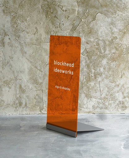 差し込むだけのアクリルスタンドサイン -チャコールグレー