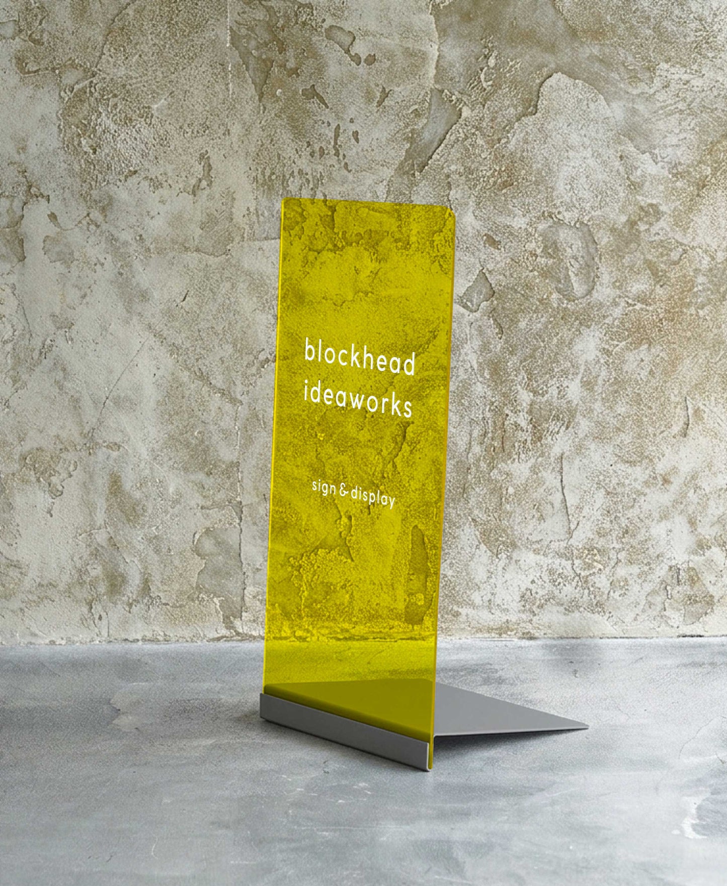 差し込むだけのアクリルスタンドサイン -チャコールグレー