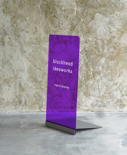 差し込むだけのアクリルスタンドサイン -チャコールグレー