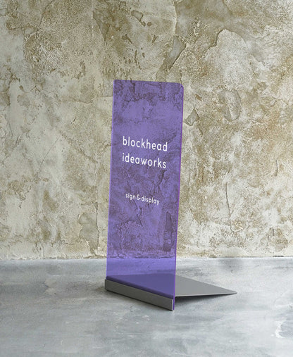 差し込むだけのアクリルスタンドサイン -チャコールグレー