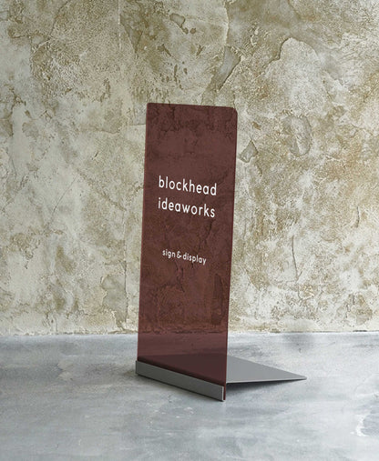 差し込むだけのアクリルスタンドサイン -チャコールグレー