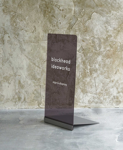 差し込むだけのアクリルスタンドサイン -チャコールグレー