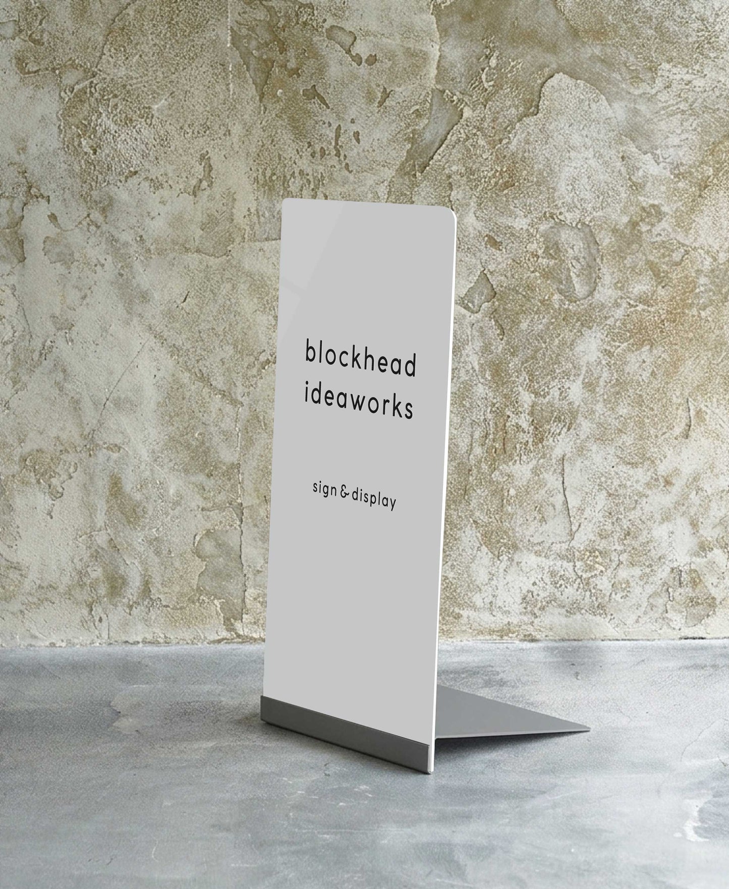 差し込むだけのアクリルスタンドサイン -チャコールグレー