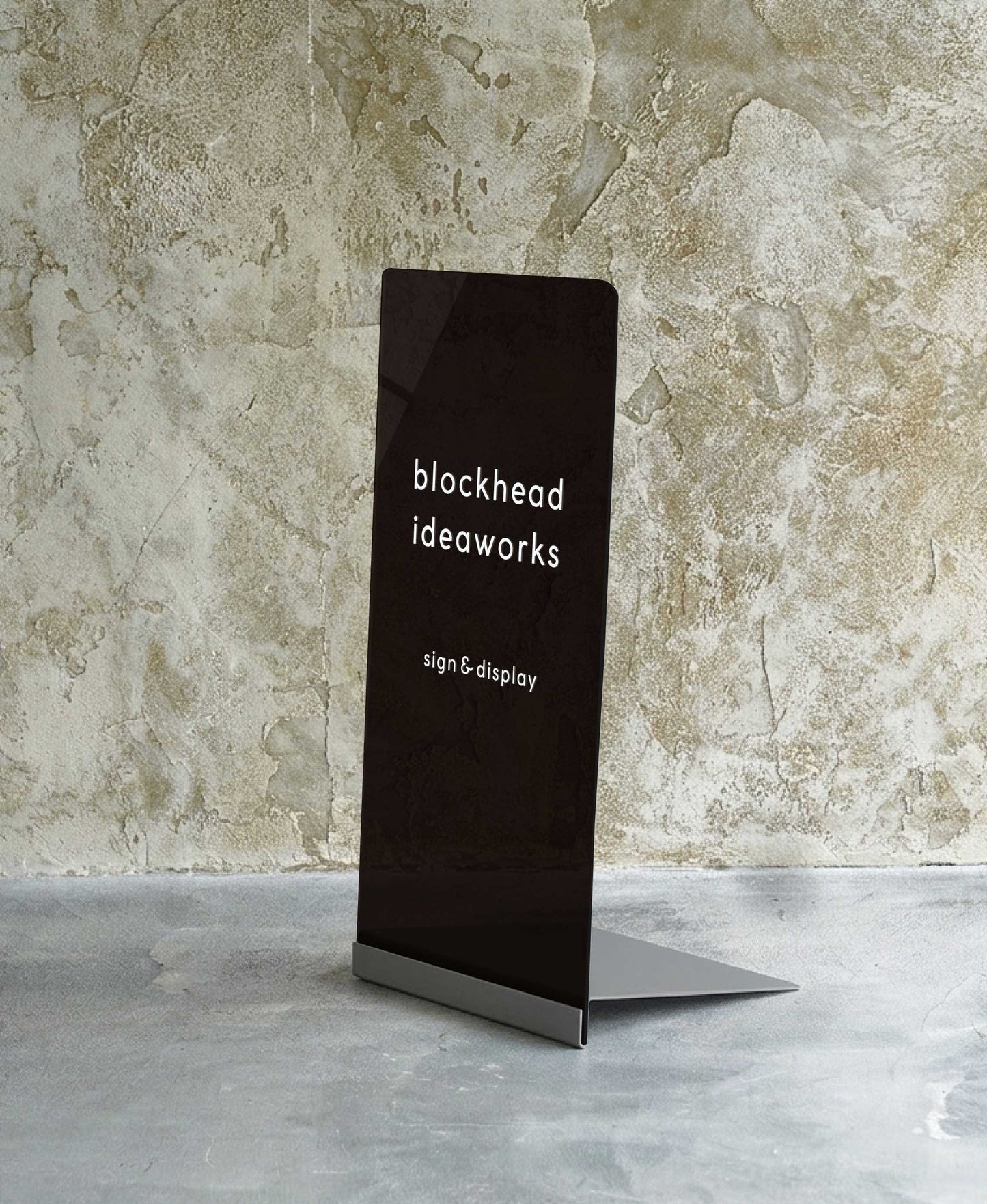 差し込むだけのアクリルスタンドサイン -チャコールグレー